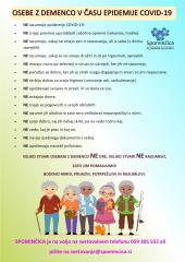 Osebe z demenco in COVID19